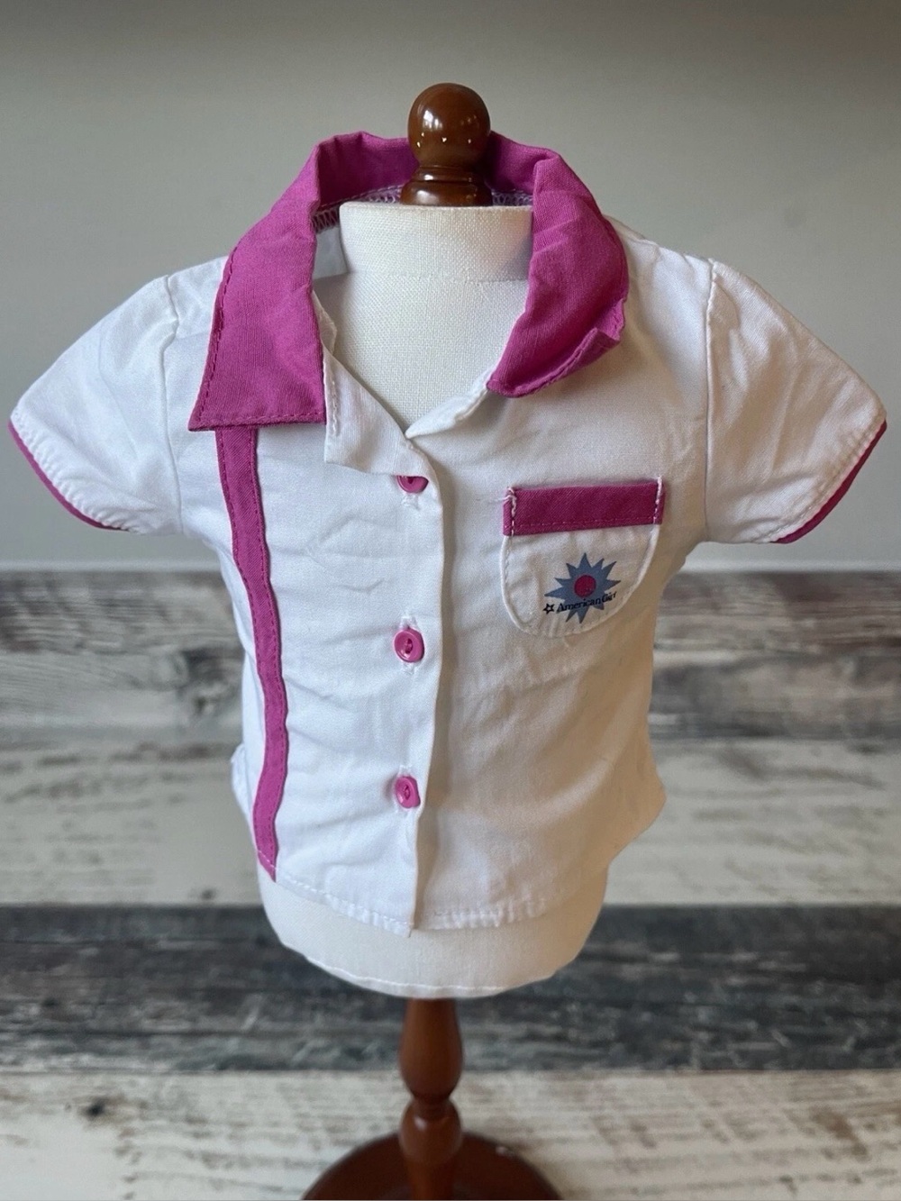 American Girl Doll Just Like You BOWLING TEAM SET - 18” Doll Shirt TOP Only
